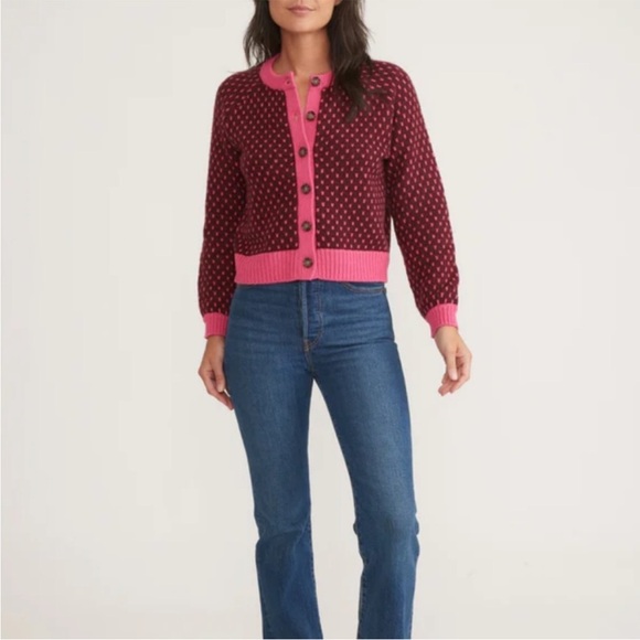 New without Tags. Marine Layer AVA CARDIGAN -WINE/BUBBLEGUM L - Picture 12 of 12